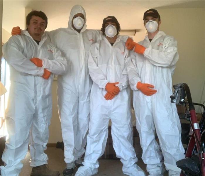 SERVPRO crew in PPE gear for Biohazard Cleanup