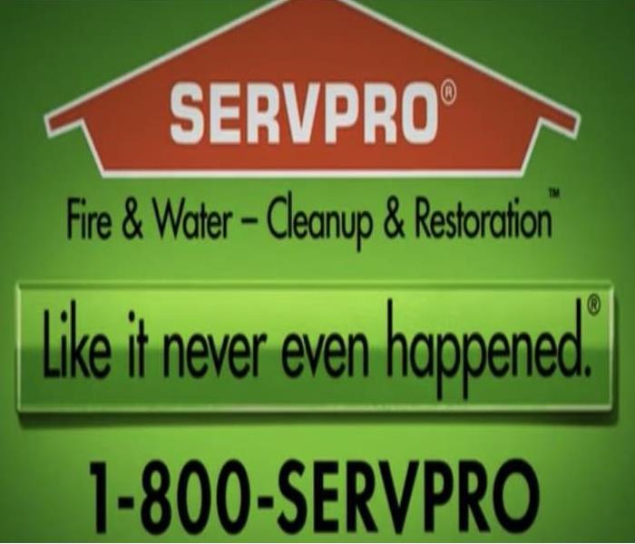 "Like it never even happened." SERVPRO logo